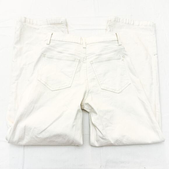 Madewell The Perfect Vintage Wide-Leg Cream White Denim Jeans Size 25 - Picture 5 of 9